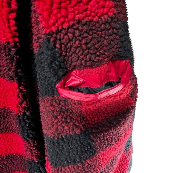 NAUTICA Mens Quilted Puffer Jacket Water Wind Resistant Red Fleece Lined XL Coat - Picture 8 of 14